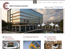 Tablet Screenshot of elliottcontracting.com